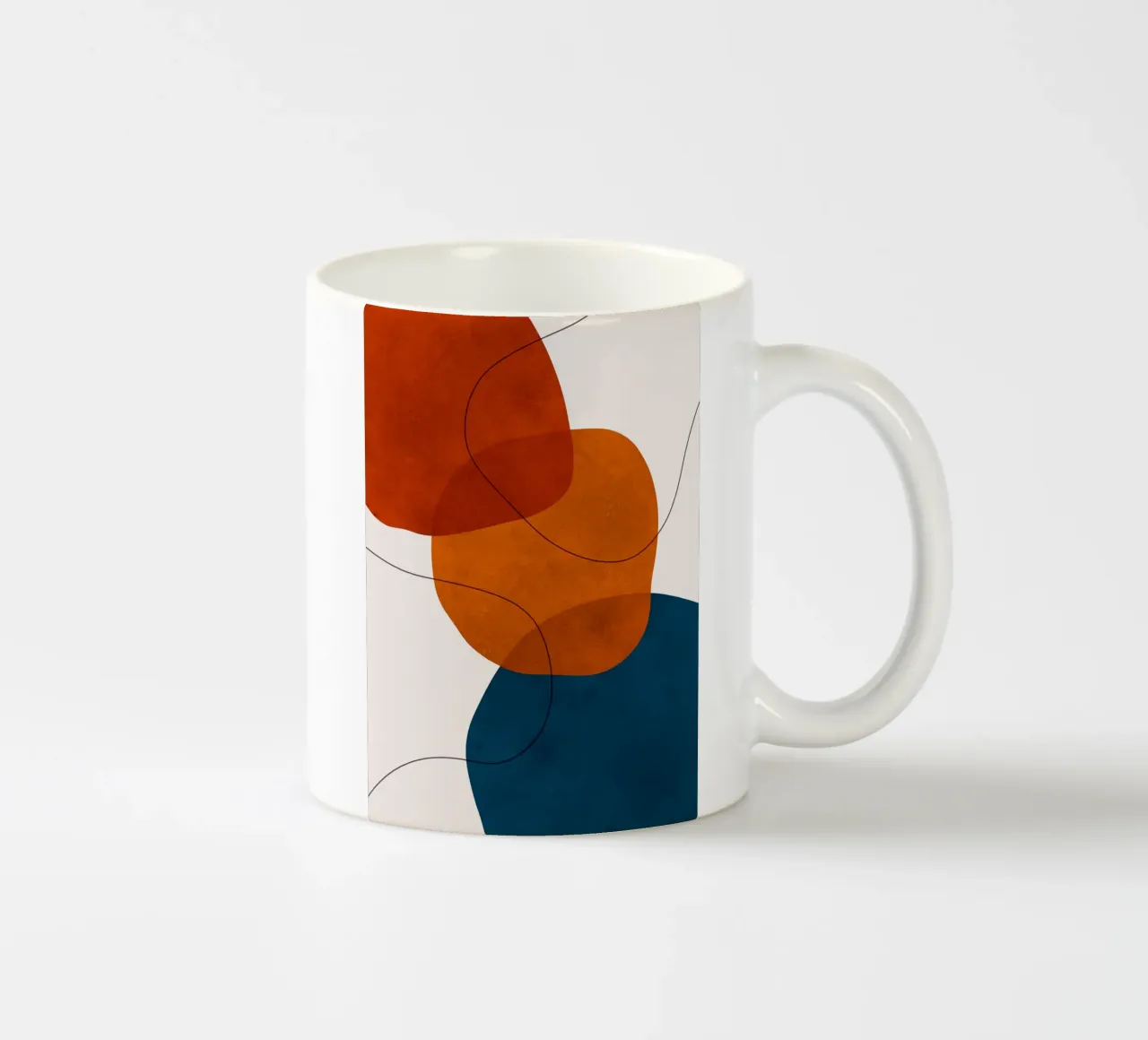 forme astratte forme sovrapposte forme semplici tazza in ceramica da Patrick M Gerber