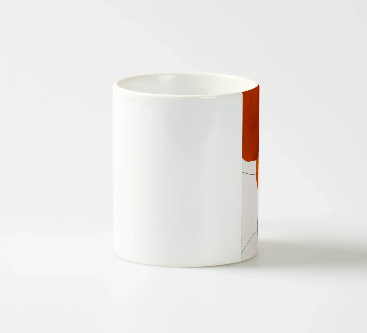 forme astratte forme sovrapposte forme semplici tazza in ceramica da Patrick M Gerber