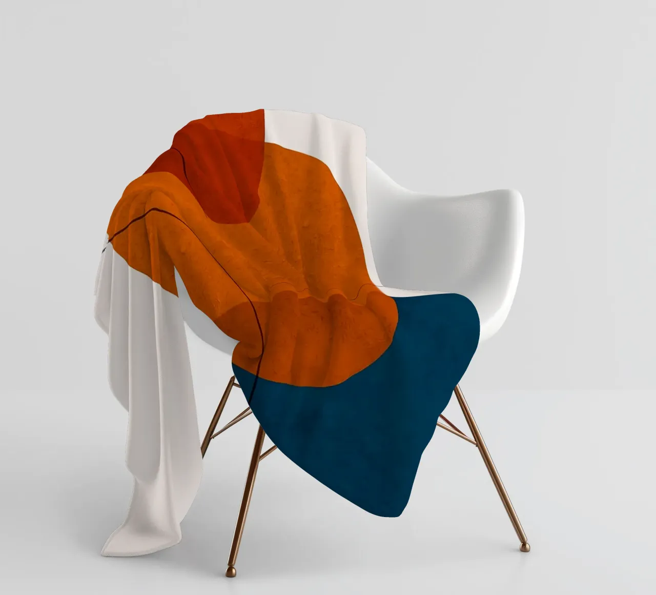 Abstrakte Formen Überlappende Formen Einfache Formen Fleecedecke von Patrick M Gerber