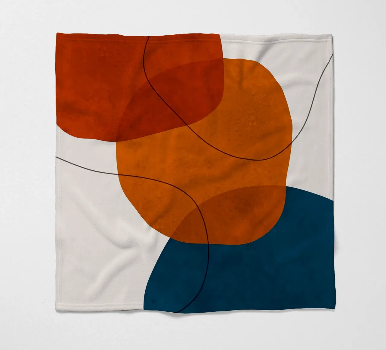 Abstrakte Formen Überlappende Formen Einfache Formen Fleecedecke von Patrick M Gerber