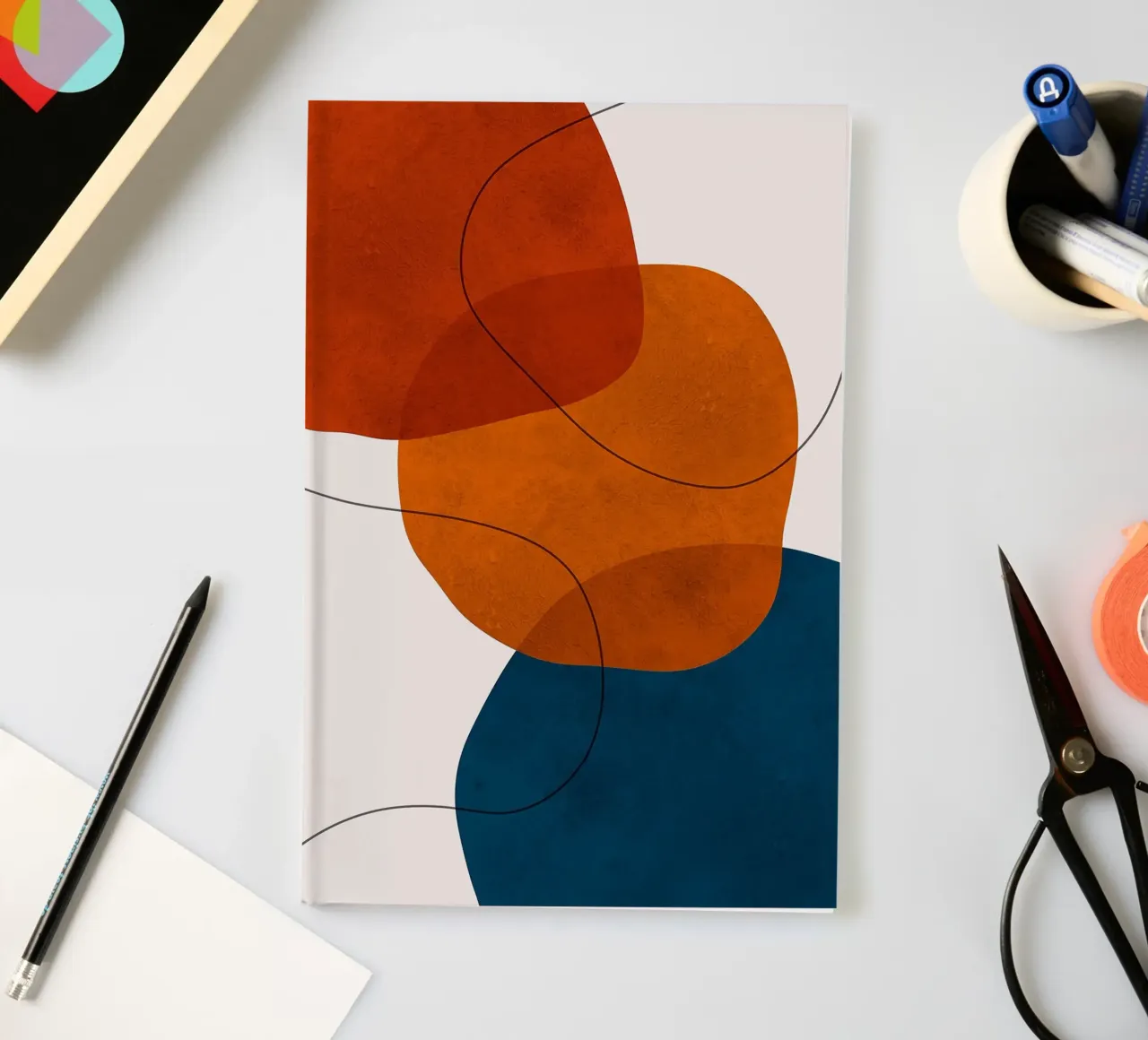 formes abstraites formes superposées formes simples carnet de notes de Patrick M Gerber