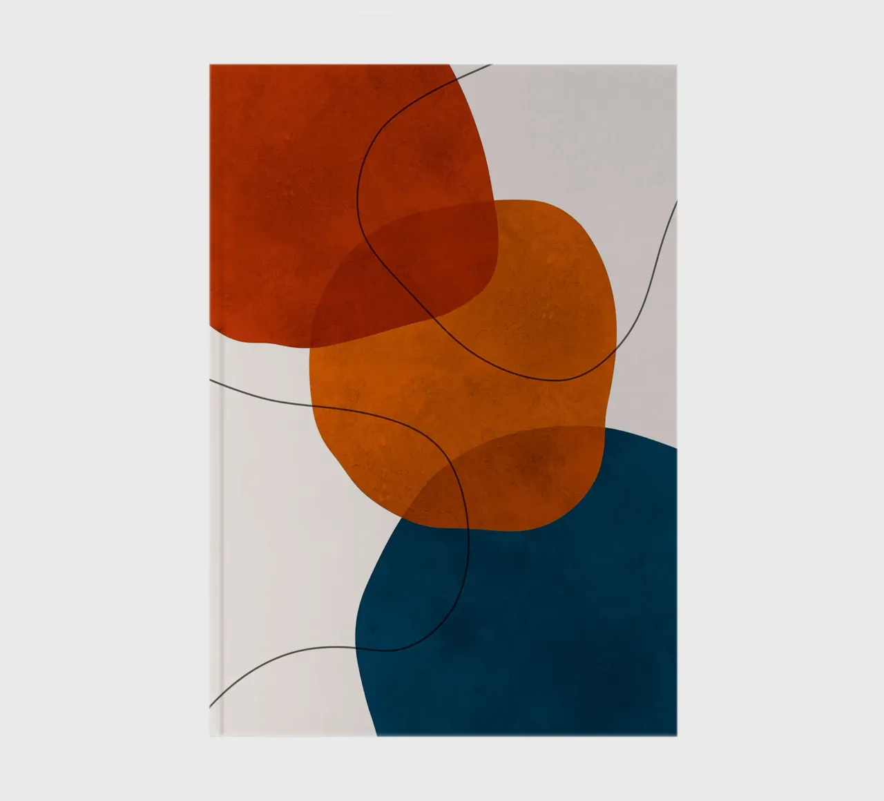 abstract shapes overlapping shapes simple forms notebook by Patrick M Gerber
