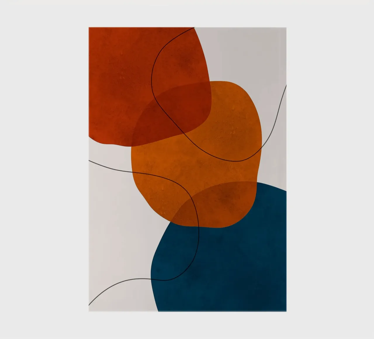 abstract shapes overlapping shapes simple forms notebook by Patrick M Gerber