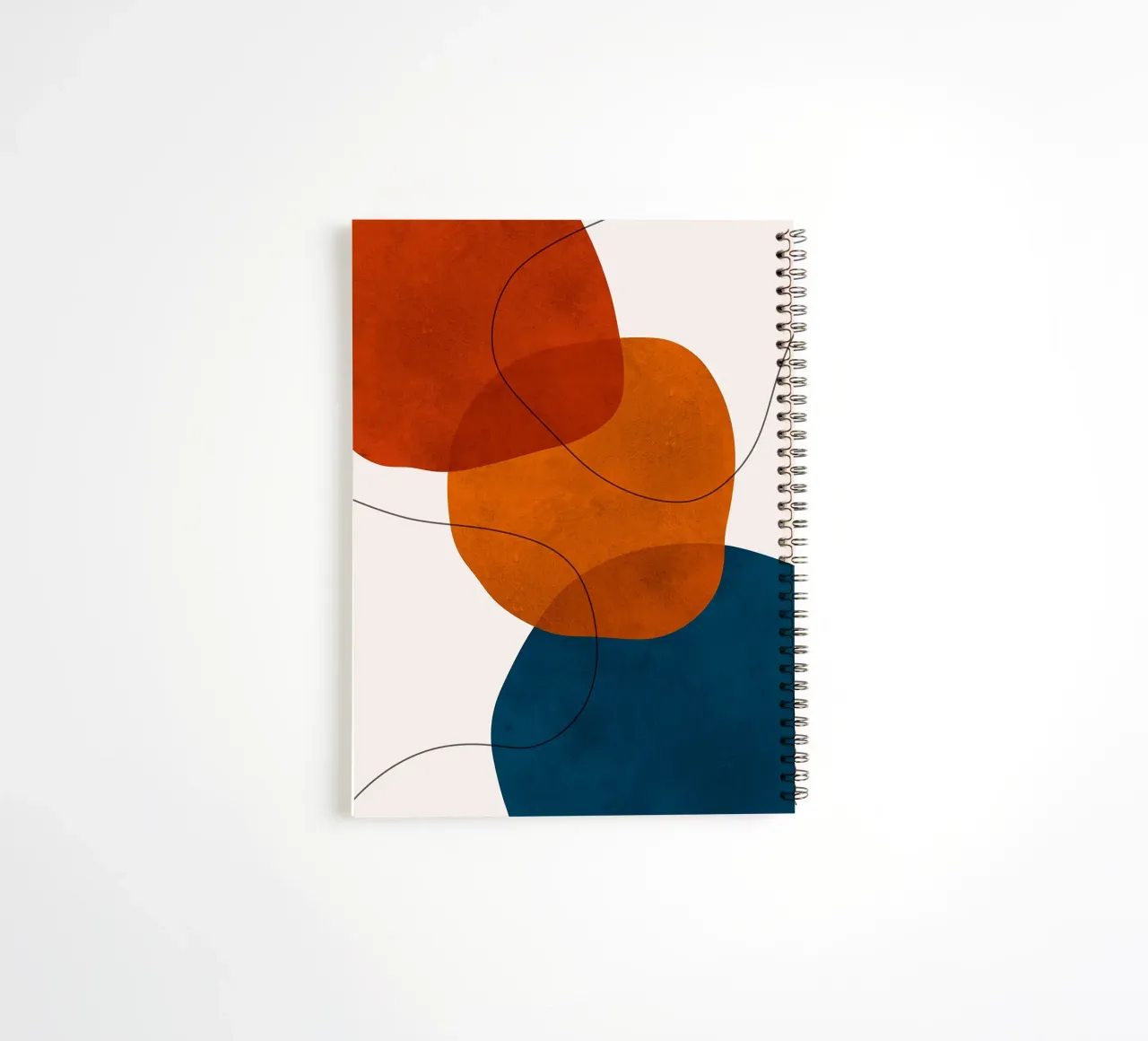 abstract shapes overlapping shapes simple forms spiral notebook by Patrick M Gerber