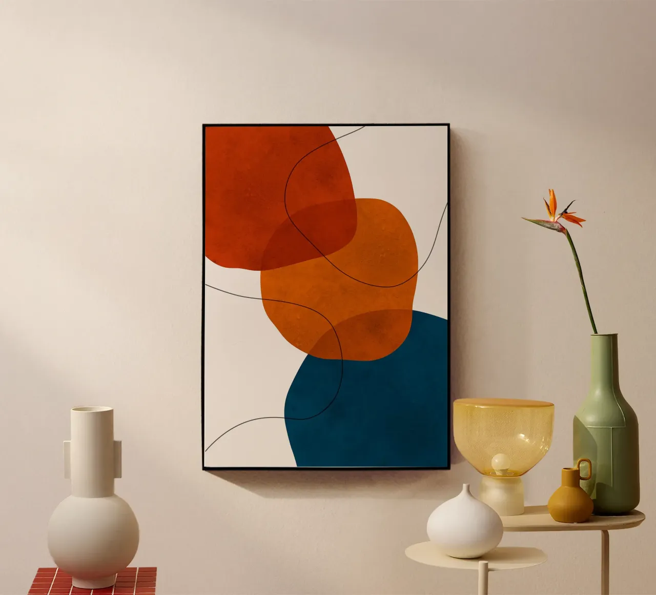 abstract shapes overlapping shapes simple forms acrylic glass by Patrick M Gerber