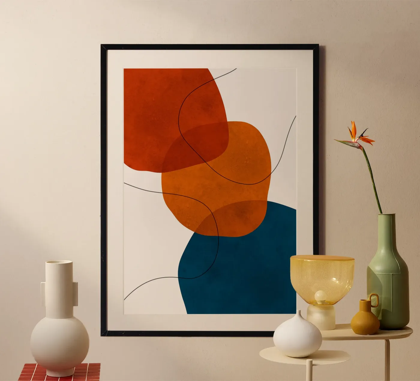 abstract shapes overlapping shapes simple forms poster by Patrick M Gerber