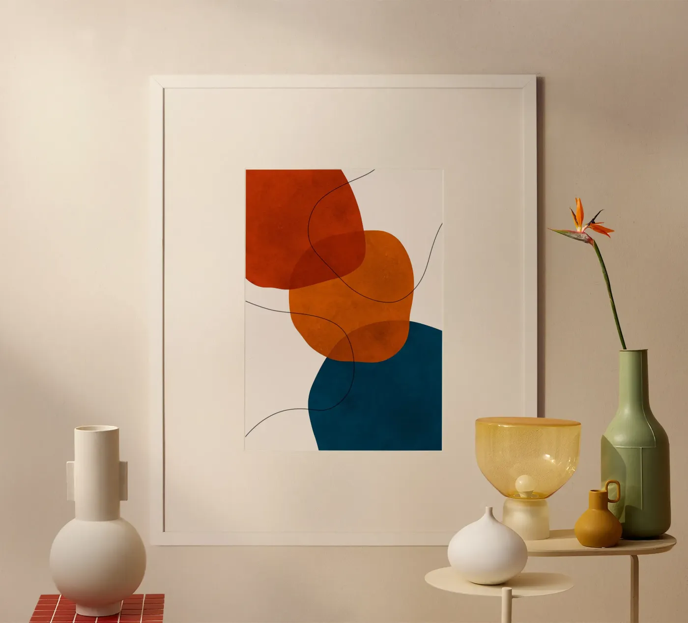 abstract shapes overlapping shapes simple forms poster by Patrick M Gerber