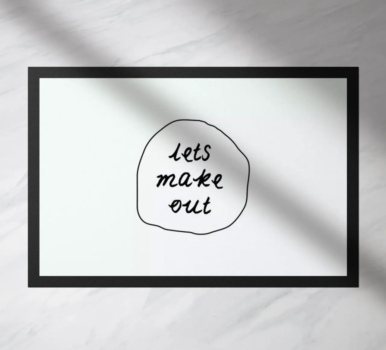 Make out doormat by Magdalena Lindstedt