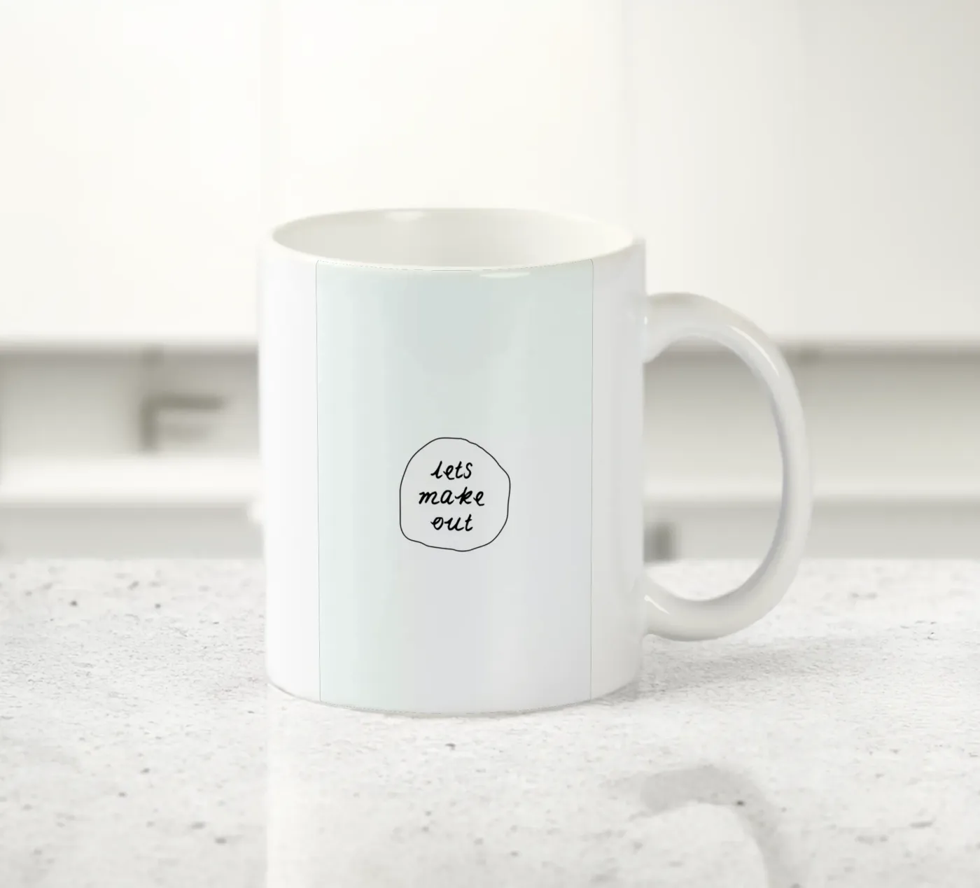 Make out ceramic mug by Magdalena Lindstedt