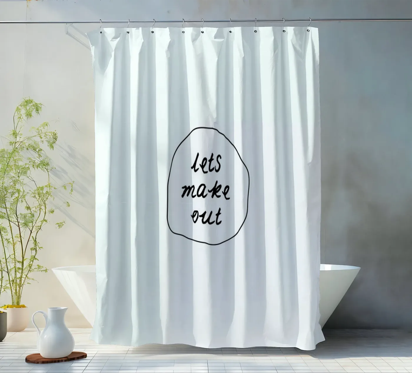 Make out douchegordijn van Magdalena Lindstedt