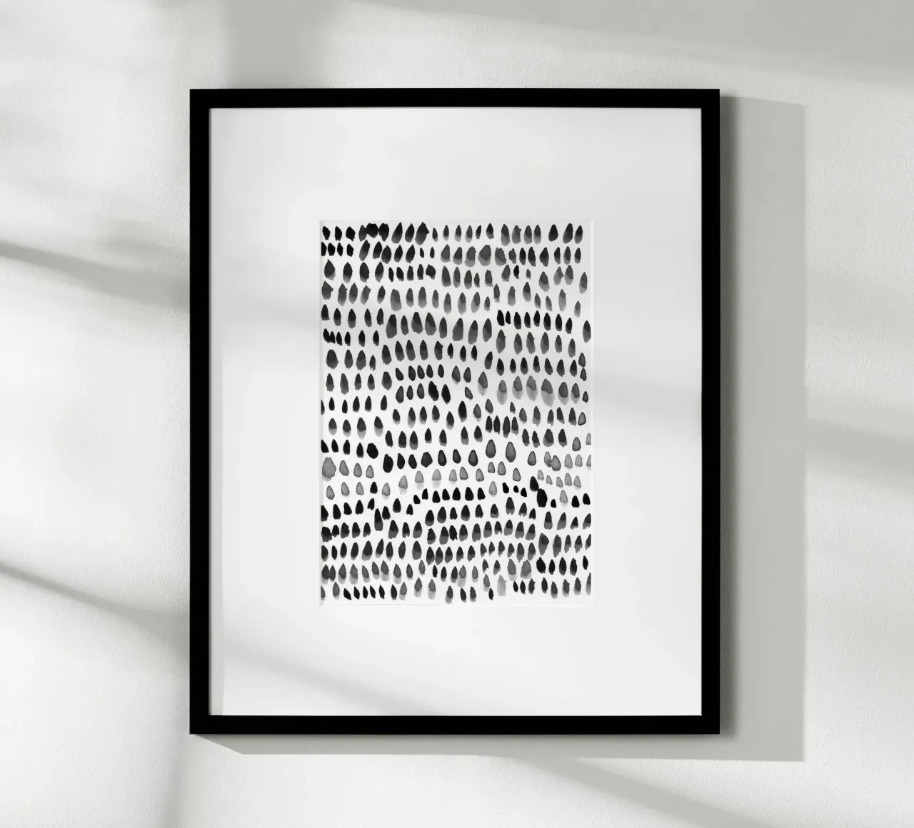 painted dots black carta hahnemühle da IRIS LEHNHARDT FINE ART