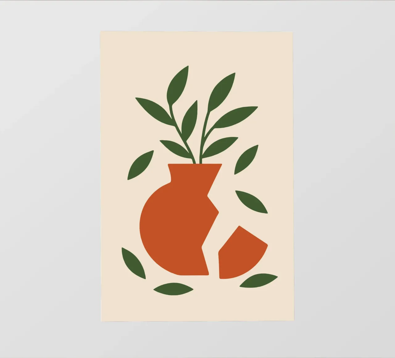Broken Vase Botanical telo in pvc da LisaArtes
