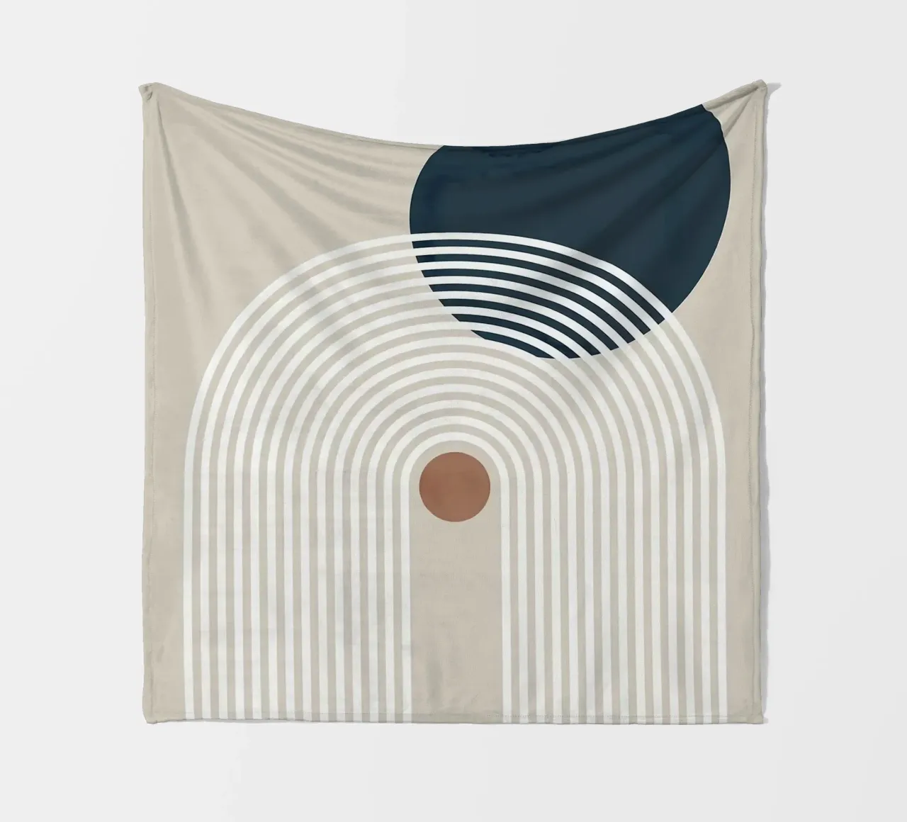 linee curve arco semicerchio cerchio scuro linee concentriche coperta in pile da Patrick M Gerber