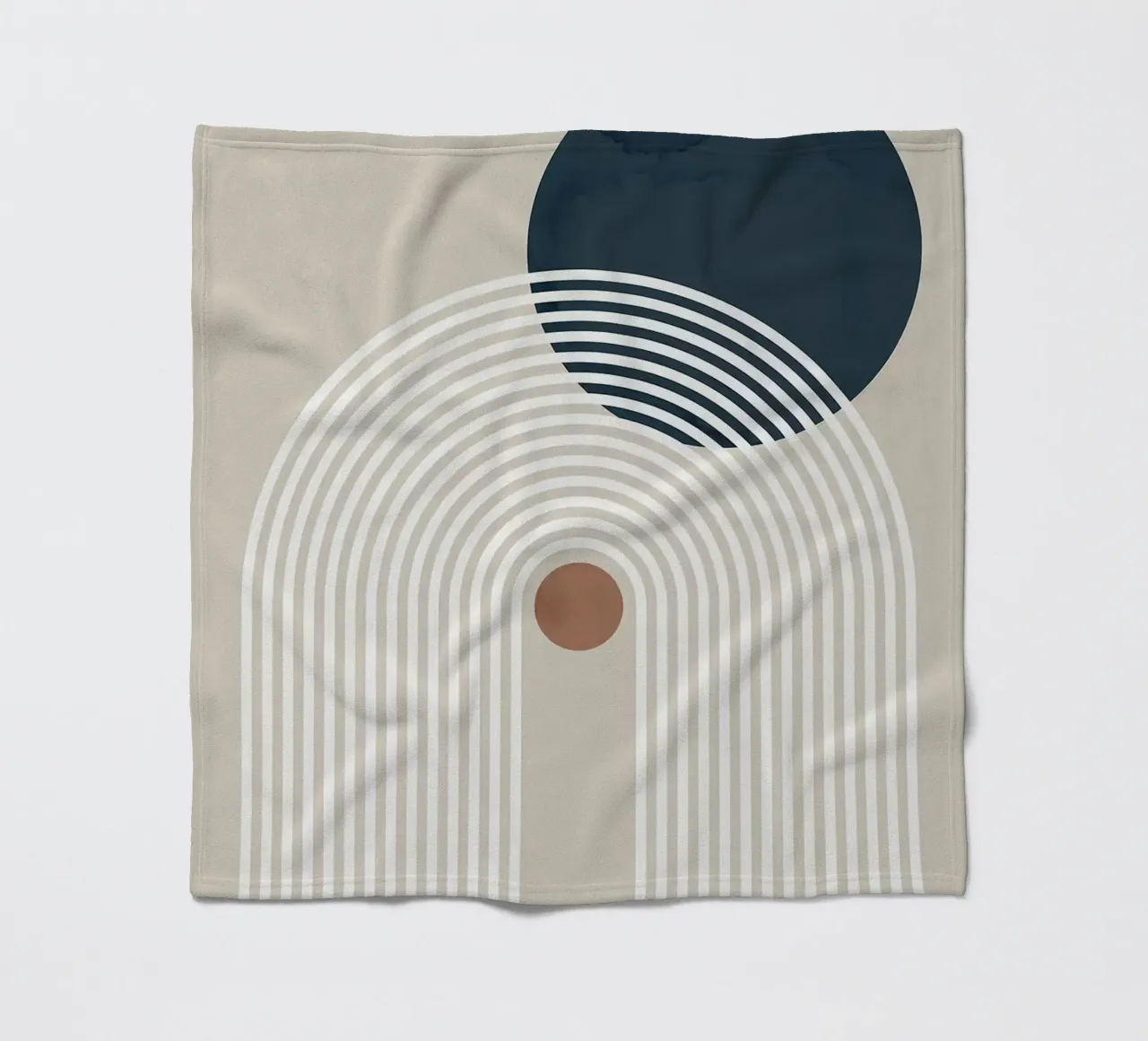 linee curve arco semicerchio cerchio scuro linee concentriche coperta in pile da Patrick M Gerber