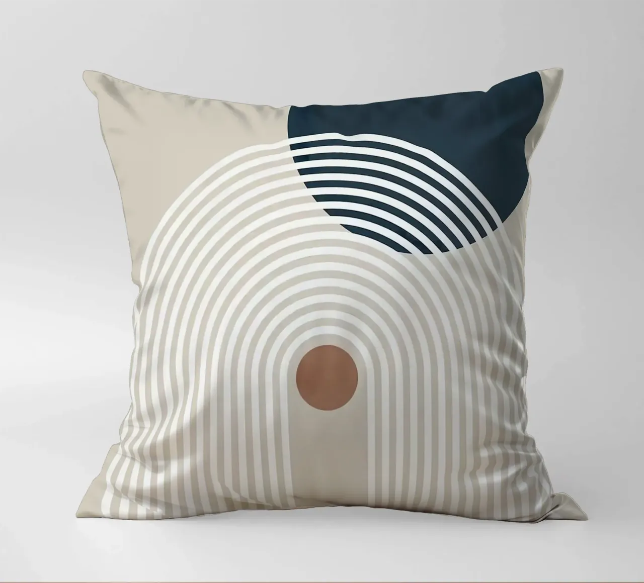 linee curve arco semicerchio cerchio scuro linee concentriche cuscino da Patrick M Gerber