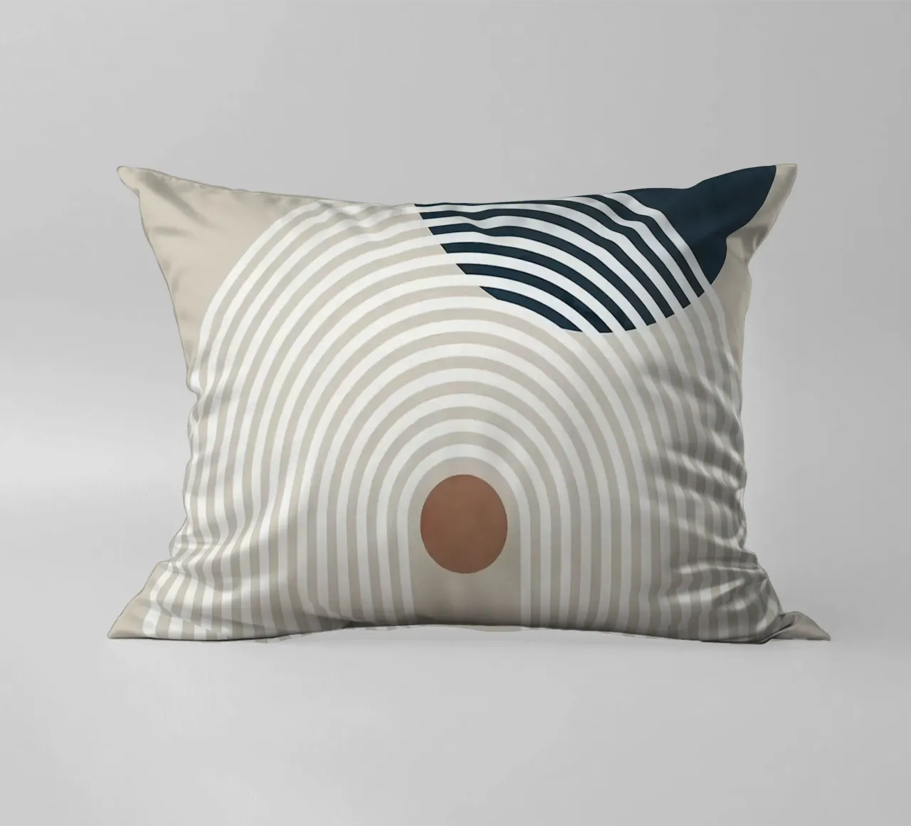 linee curve arco semicerchio cerchio scuro linee concentriche cuscino da Patrick M Gerber