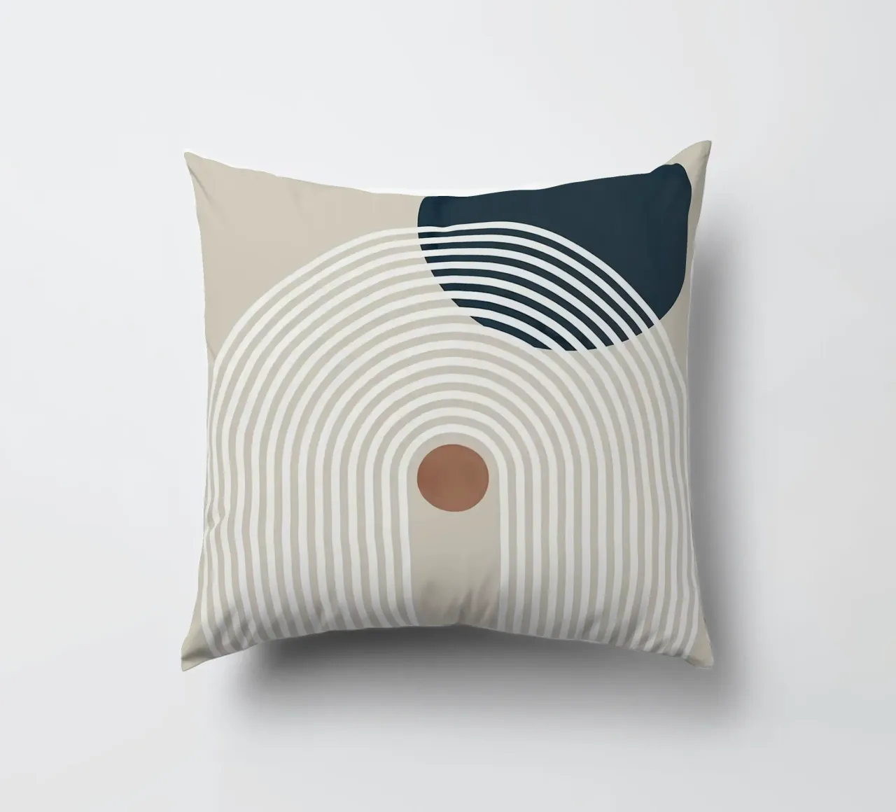 linee curve arco semicerchio cerchio scuro linee concentriche cuscino da Patrick M Gerber