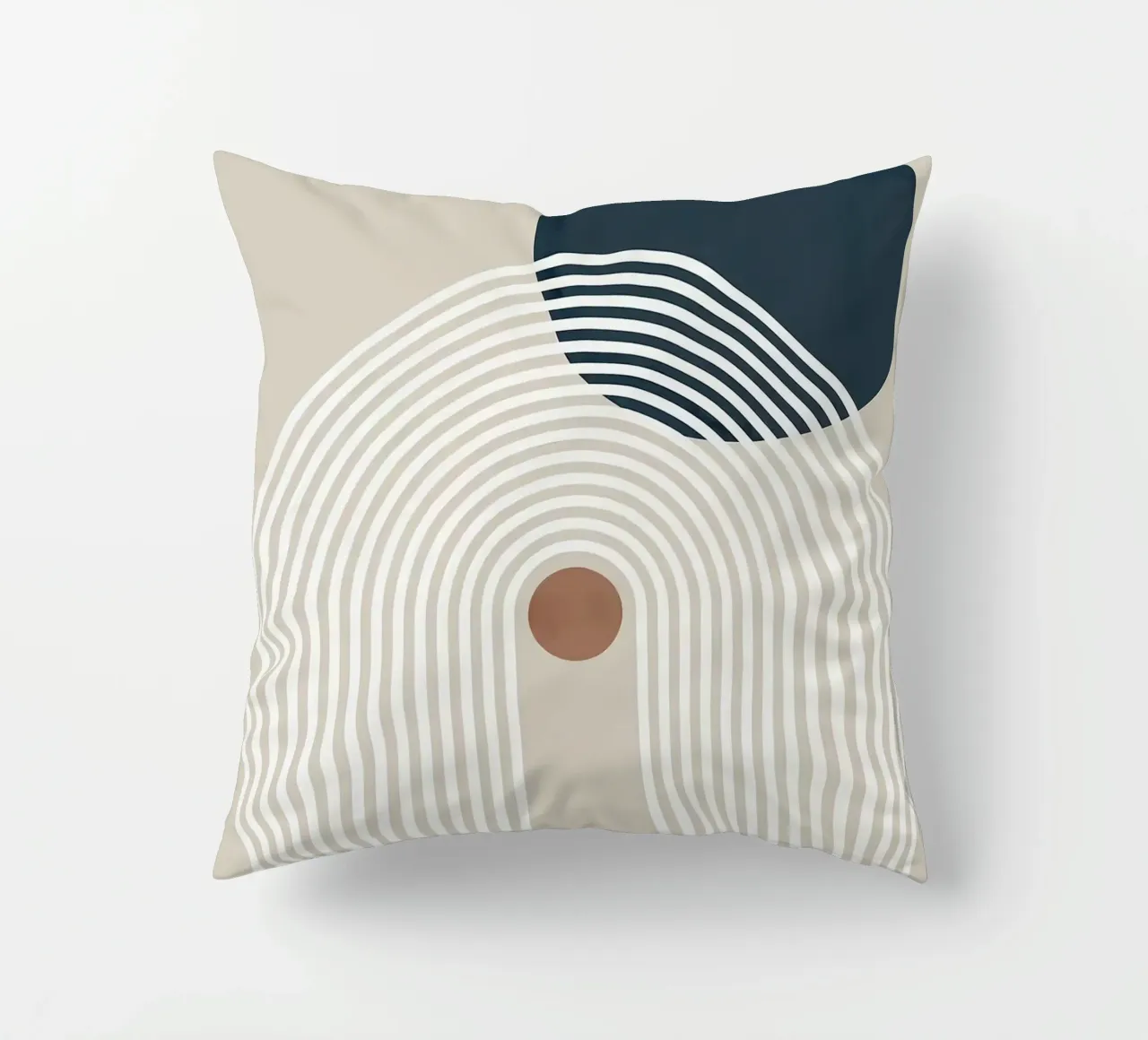 linee curve arco semicerchio cerchio scuro linee concentriche cuscino da Patrick M Gerber