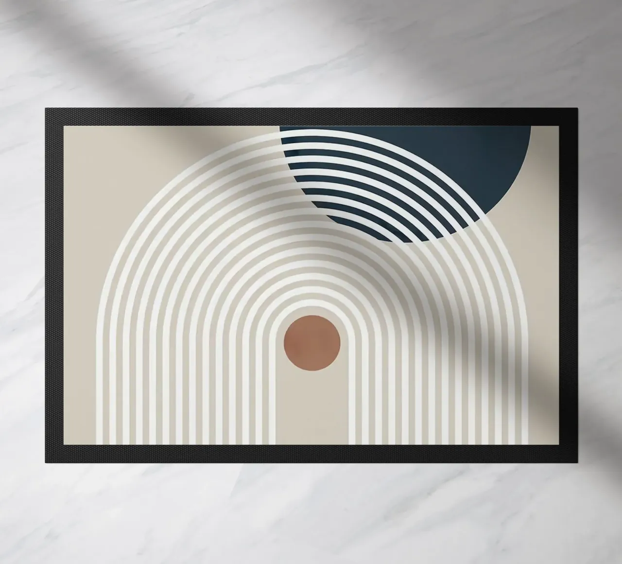 linee curve arco semicerchio cerchio scuro linee concentriche zerbino da Patrick M Gerber