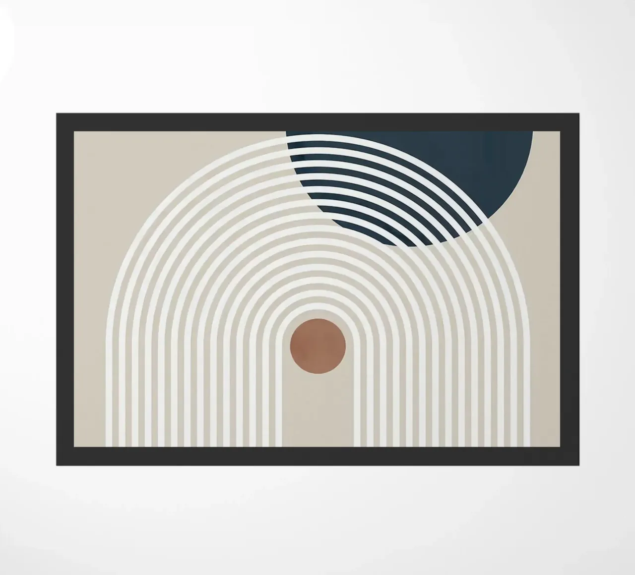 linee curve arco semicerchio cerchio scuro linee concentriche zerbino da Patrick M Gerber