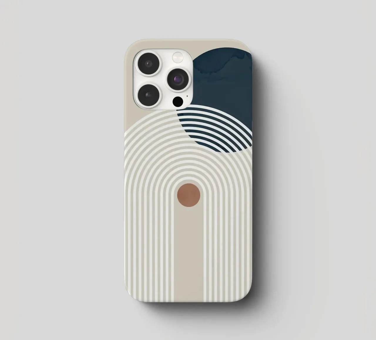 linee curve arco semicerchio cerchio scuro linee concentriche cover iphone da Patrick M Gerber