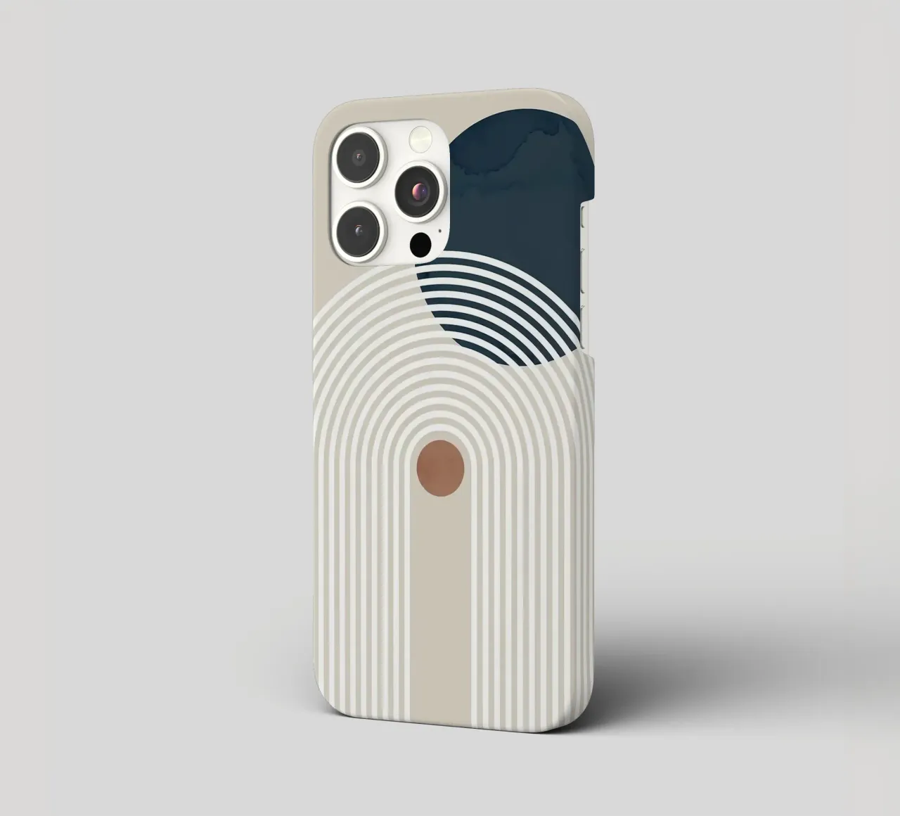 linee curve arco semicerchio cerchio scuro linee concentriche cover iphone da Patrick M Gerber