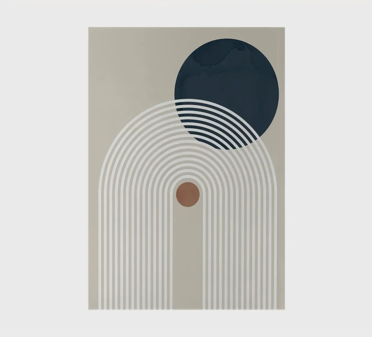 curved lines arc semicircle dark circle concentric lines notebook by Patrick M Gerber