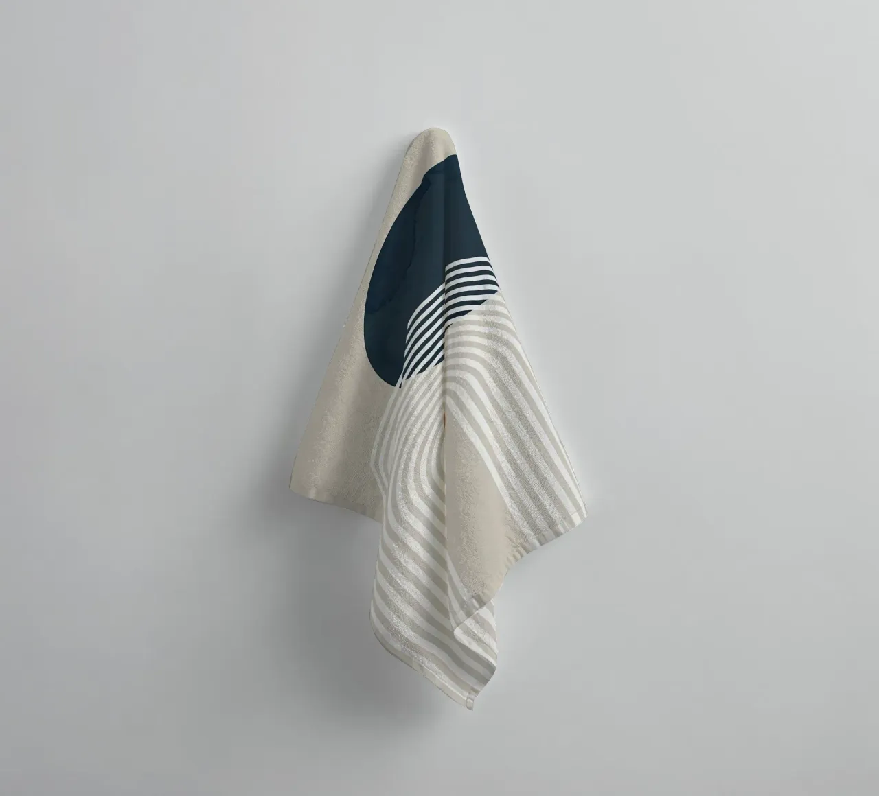 lignes courbes arc demi-cercle cercle foncé lignes concentriques serviette de bain de Patrick M Gerber