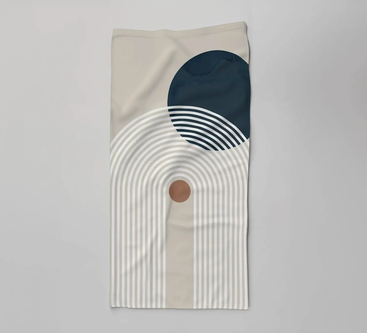 lignes courbes arc demi-cercle cercle foncé lignes concentriques serviette de bain de Patrick M Gerber