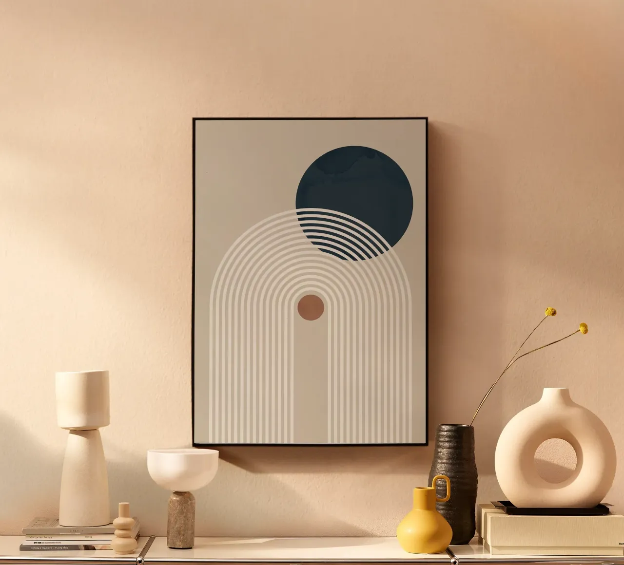 linee curve arco semicerchio cerchio scuro linee concentriche alluminio dibond da Patrick M Gerber