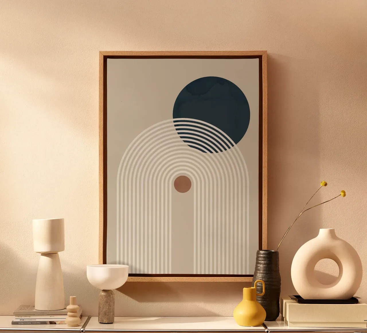 curved lines arc semicircle dark circle concentric lines canvas by Patrick M Gerber