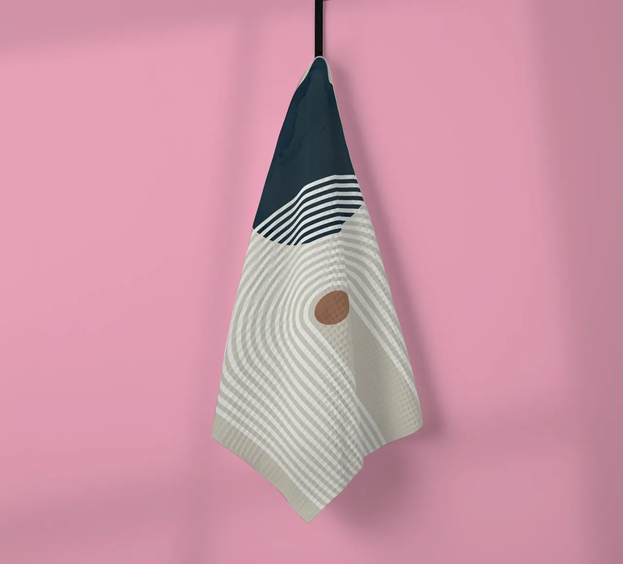 linee curve arco semicerchio cerchio scuro linee concentriche canovaccio da cucina da Patrick M Gerber