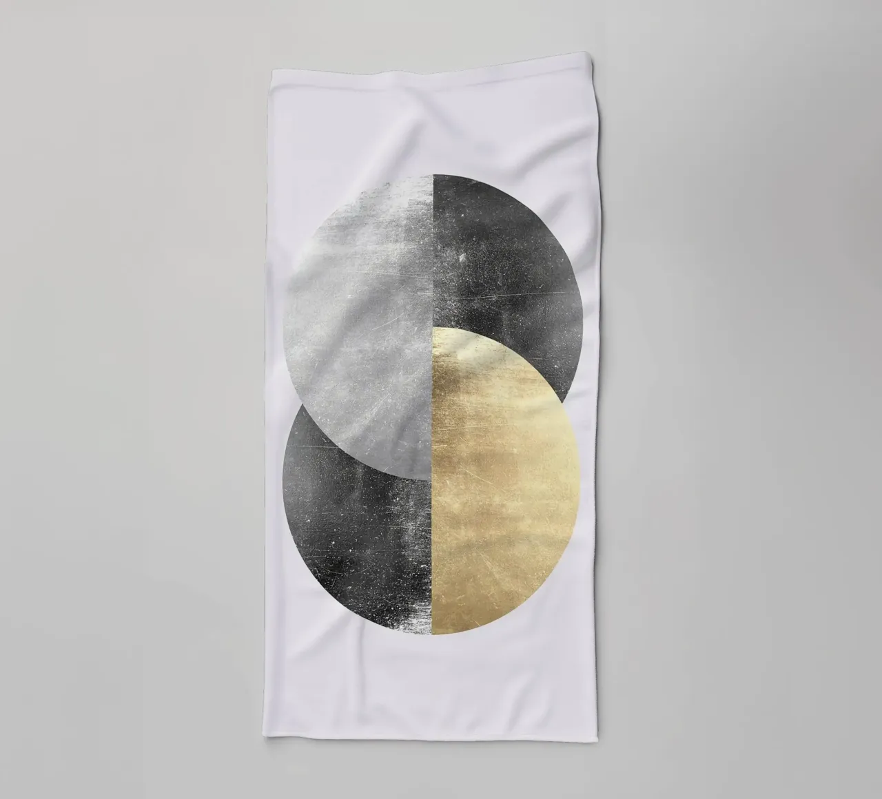 Kreis geometrisch ineinandergreifend gold Handtuch von Patrick M Gerber