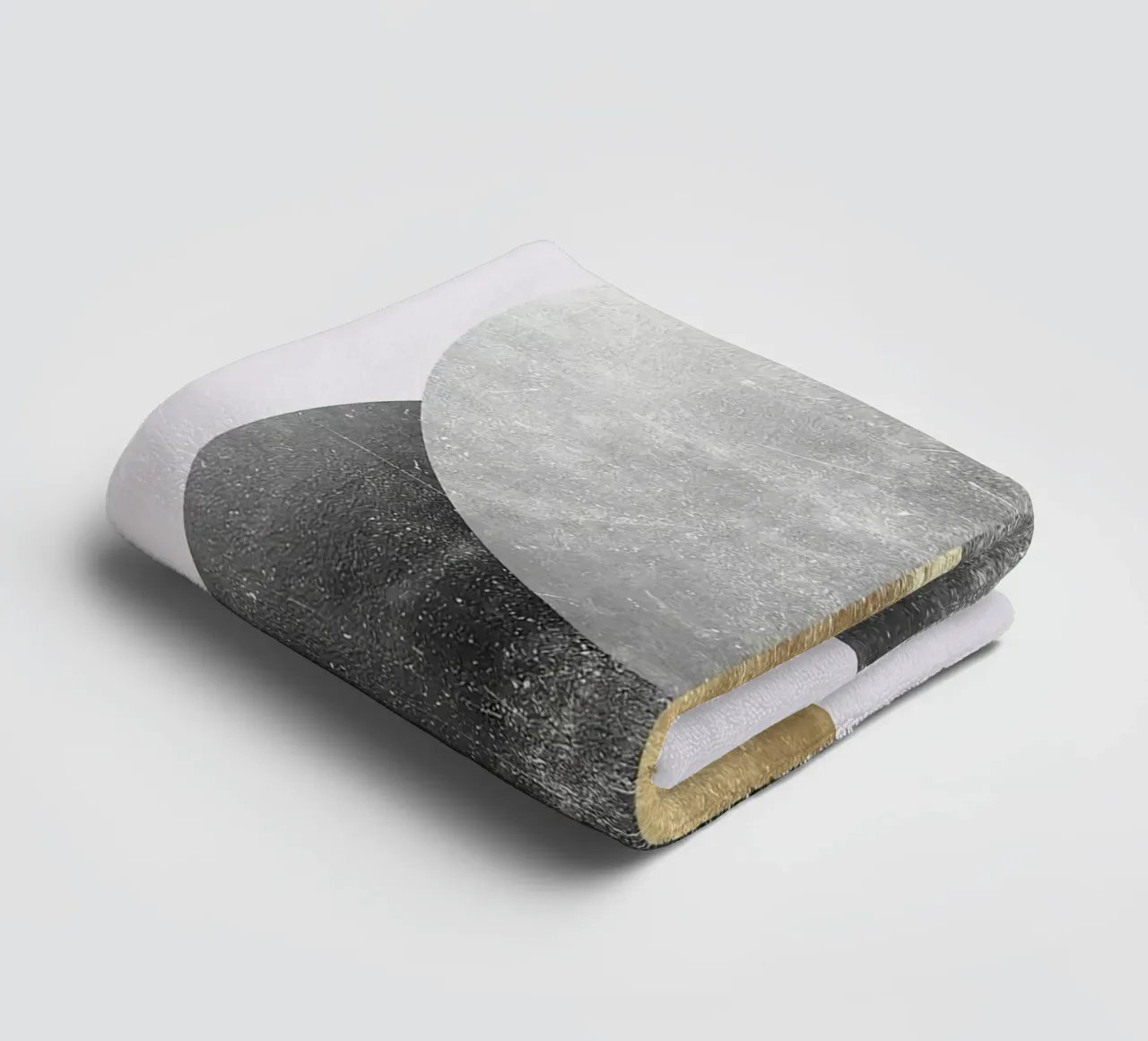 Kreis geometrisch ineinandergreifend gold Handtuch von Patrick M Gerber