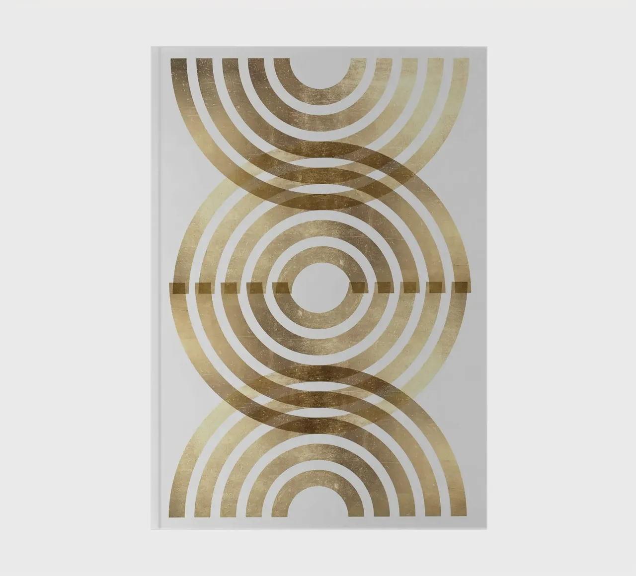 gold arches concentric circles patterns notebook by Patrick M Gerber