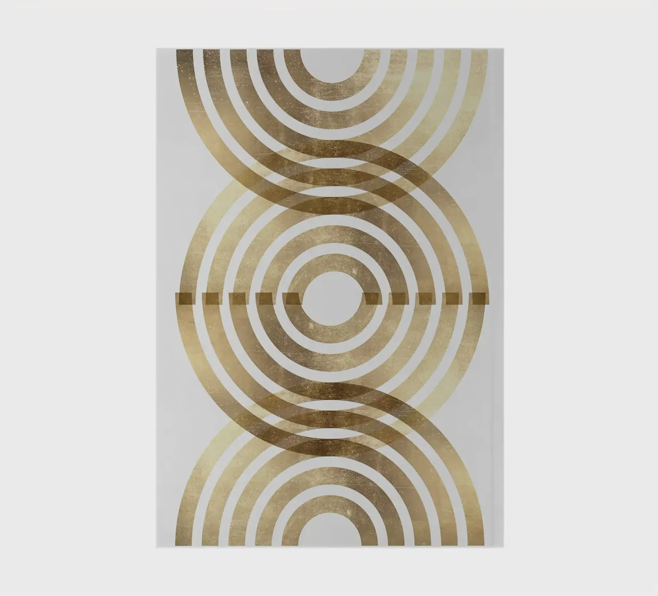 gold arches concentric circles patterns notebook by Patrick M Gerber