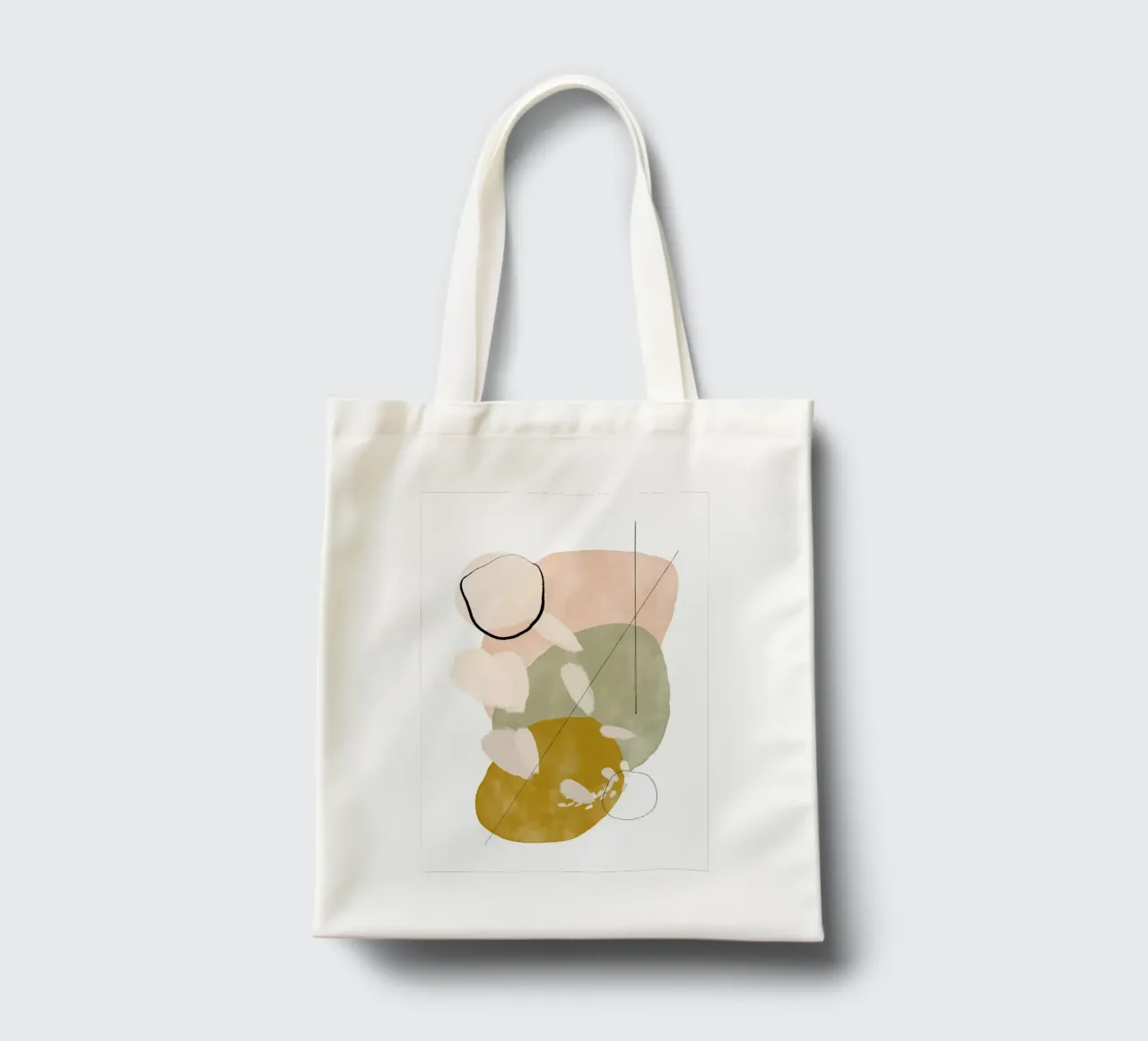 Playing Shapes No 2 borsa in juta da treechild