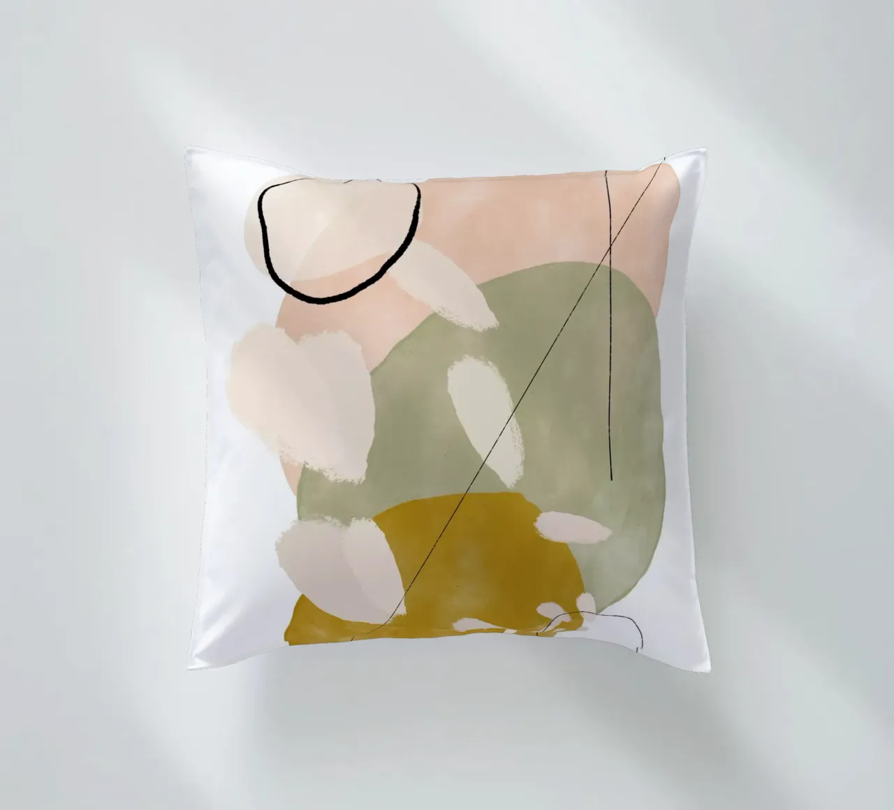 Playing Shapes No 2 Kissen von treechild