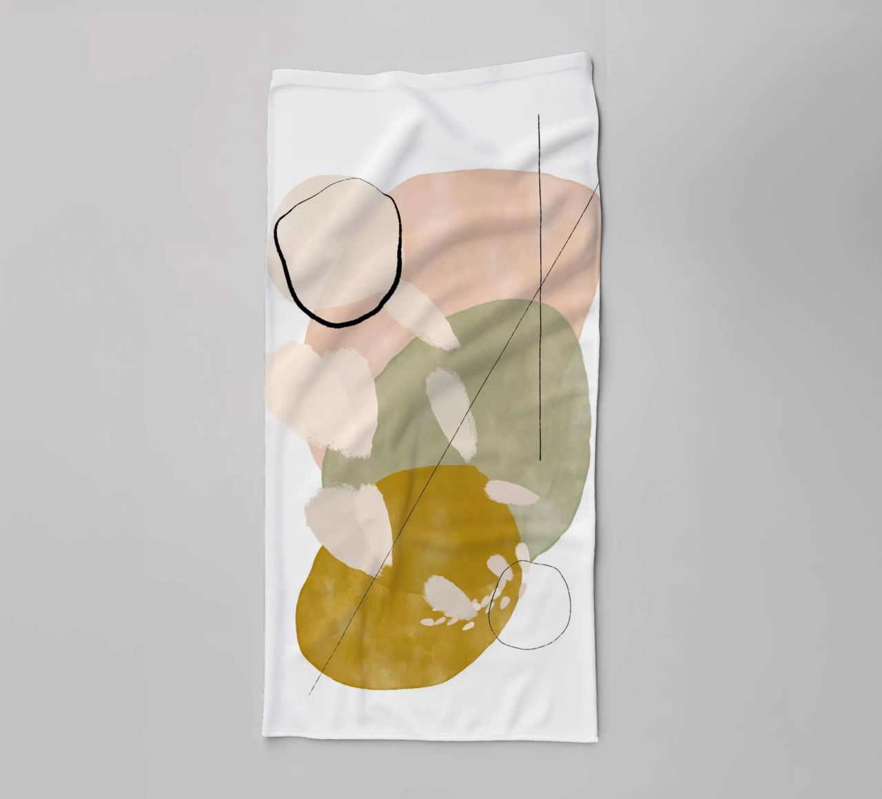 Playing Shapes No 2 asciugamano da bagno da treechild