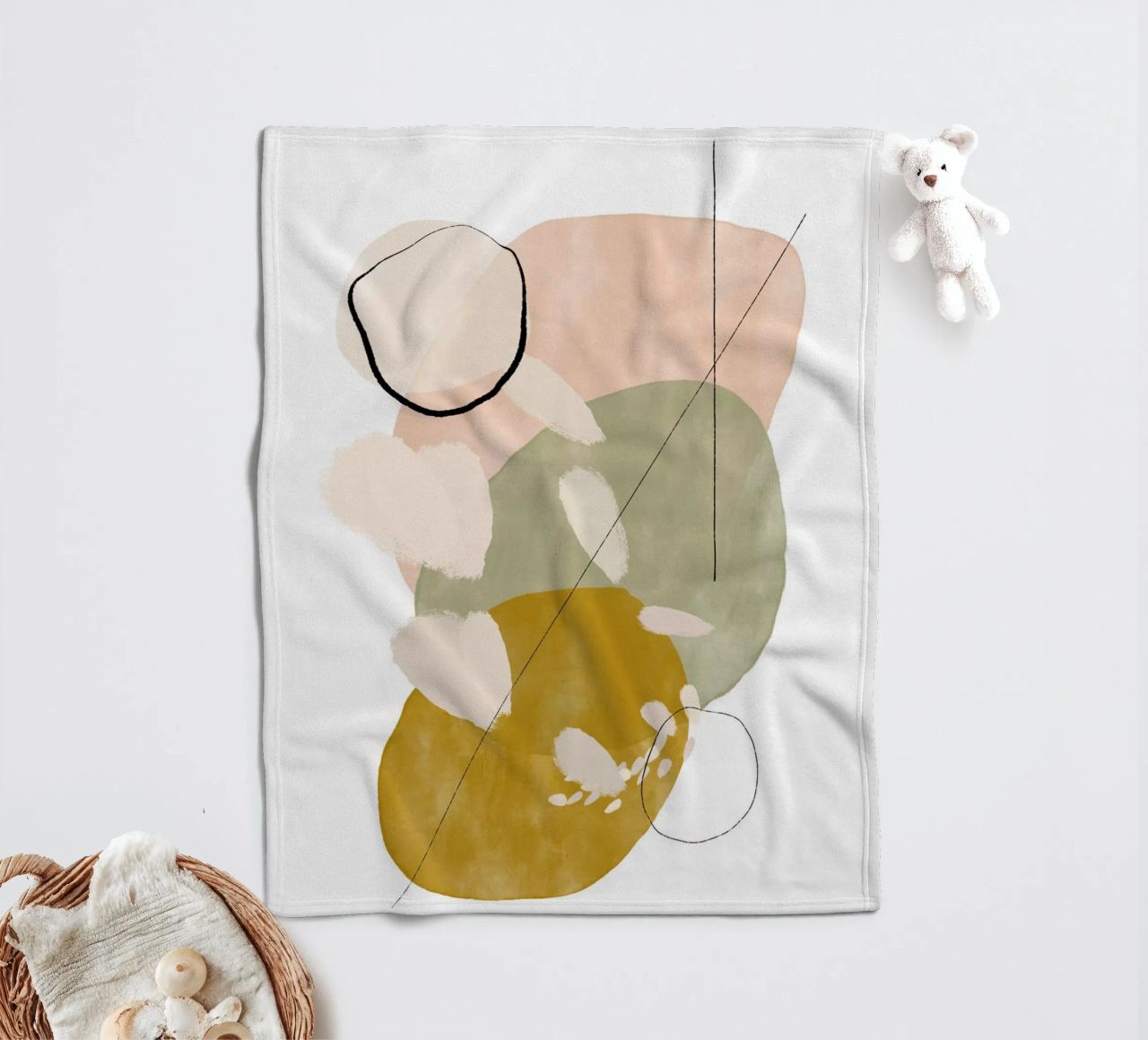 Playing Shapes No 2 coperta in pile da treechild