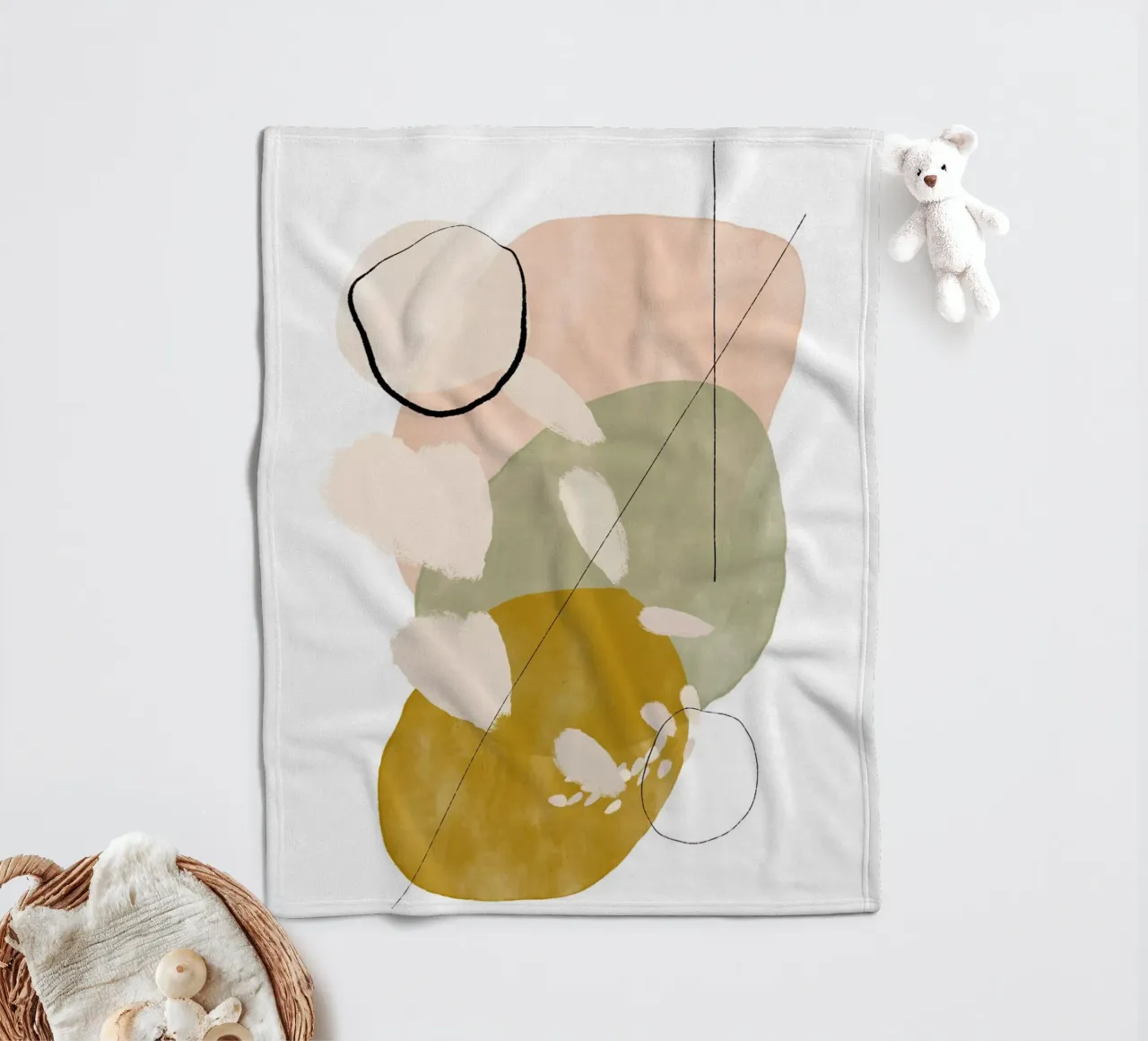 Playing Shapes No 2 coperta in pile da treechild