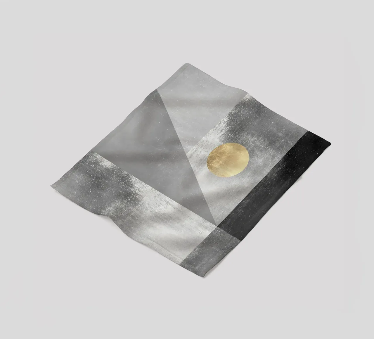 geometric shapes circles rectangles triangles fleece blanket by Patrick M Gerber