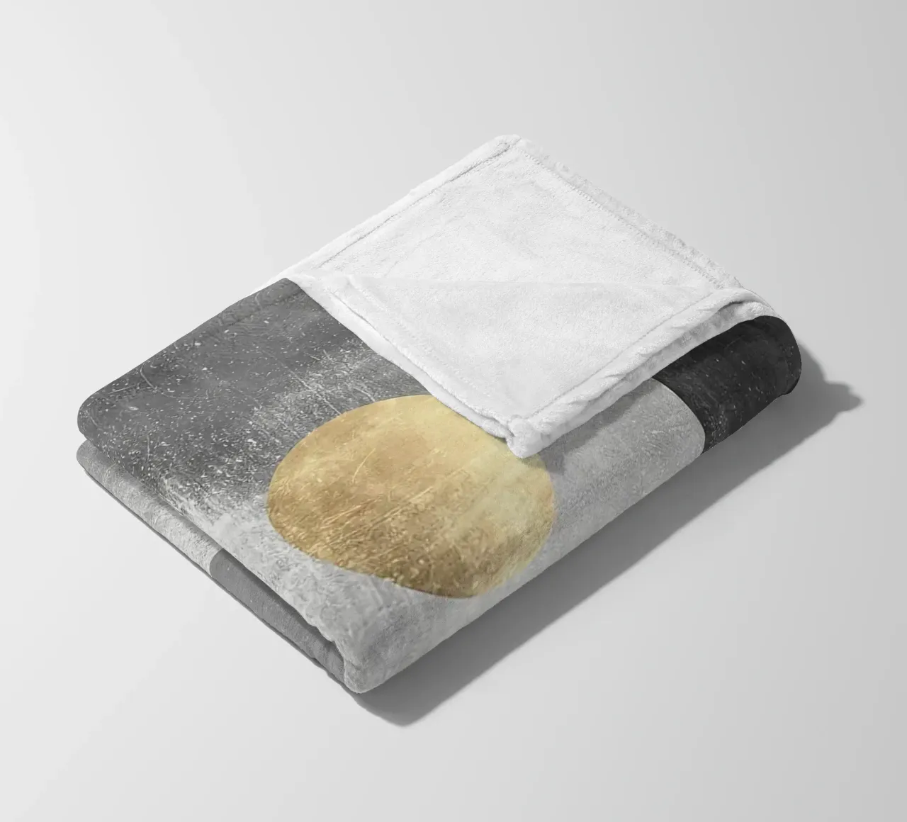 geometric shapes circles rectangles triangles fleece blanket by Patrick M Gerber