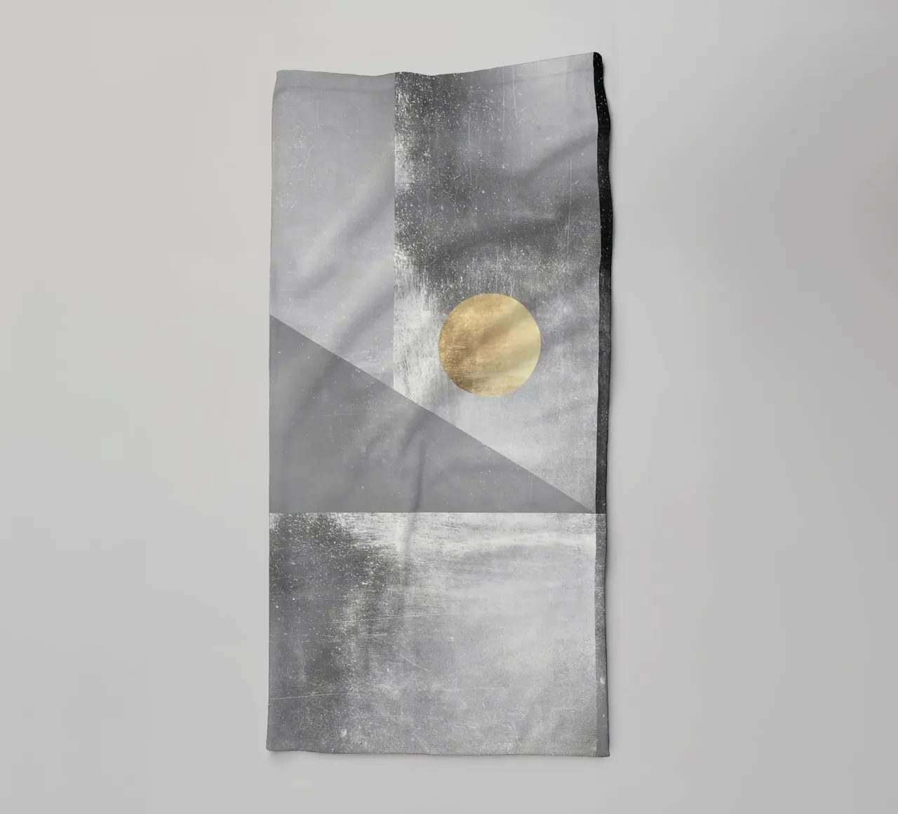 geometric shapes circles rectangles triangles towel by Patrick M Gerber