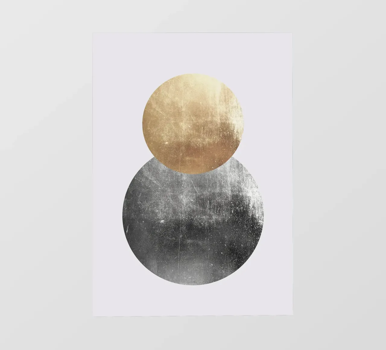 cerchi oro metallico argento testurizzato telo in pvc da Patrick M Gerber