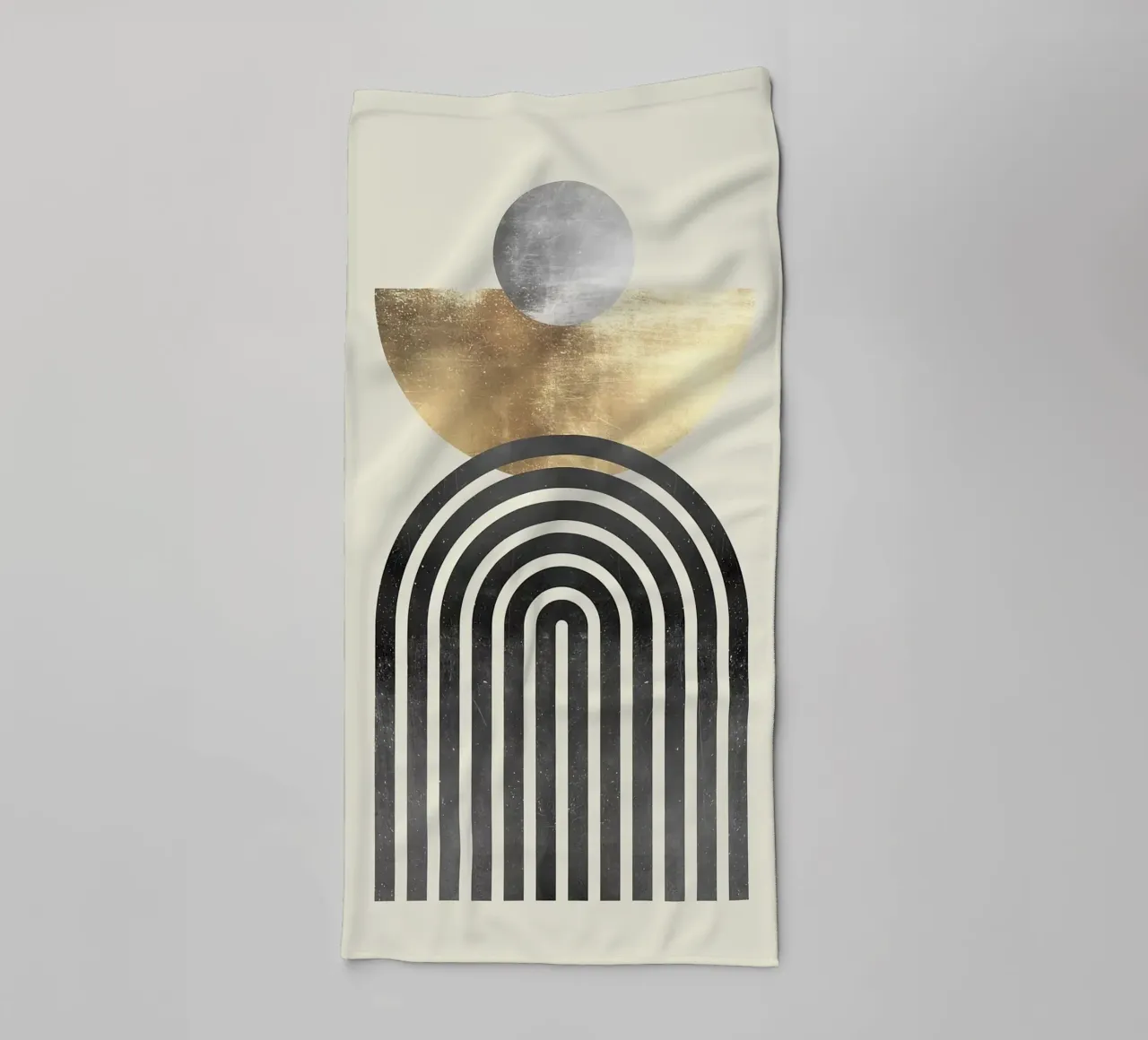 circle semicircle arc curve towel by Patrick M Gerber