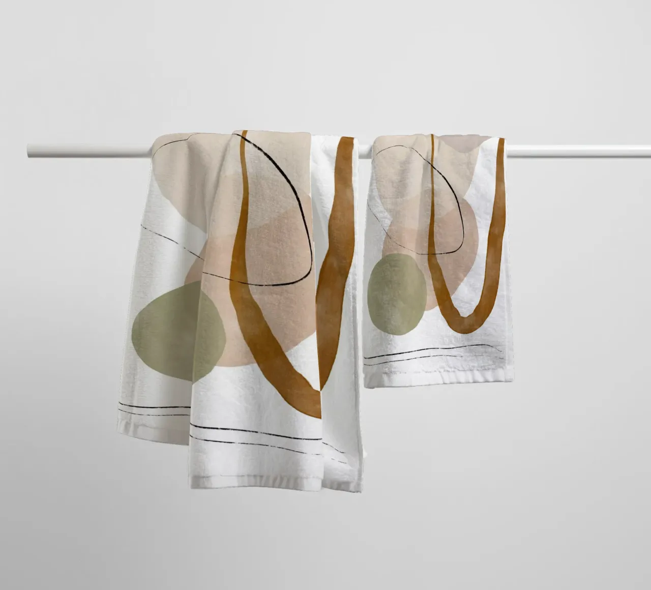 Playing Shapes No 1 asciugamano da bagno da treechild