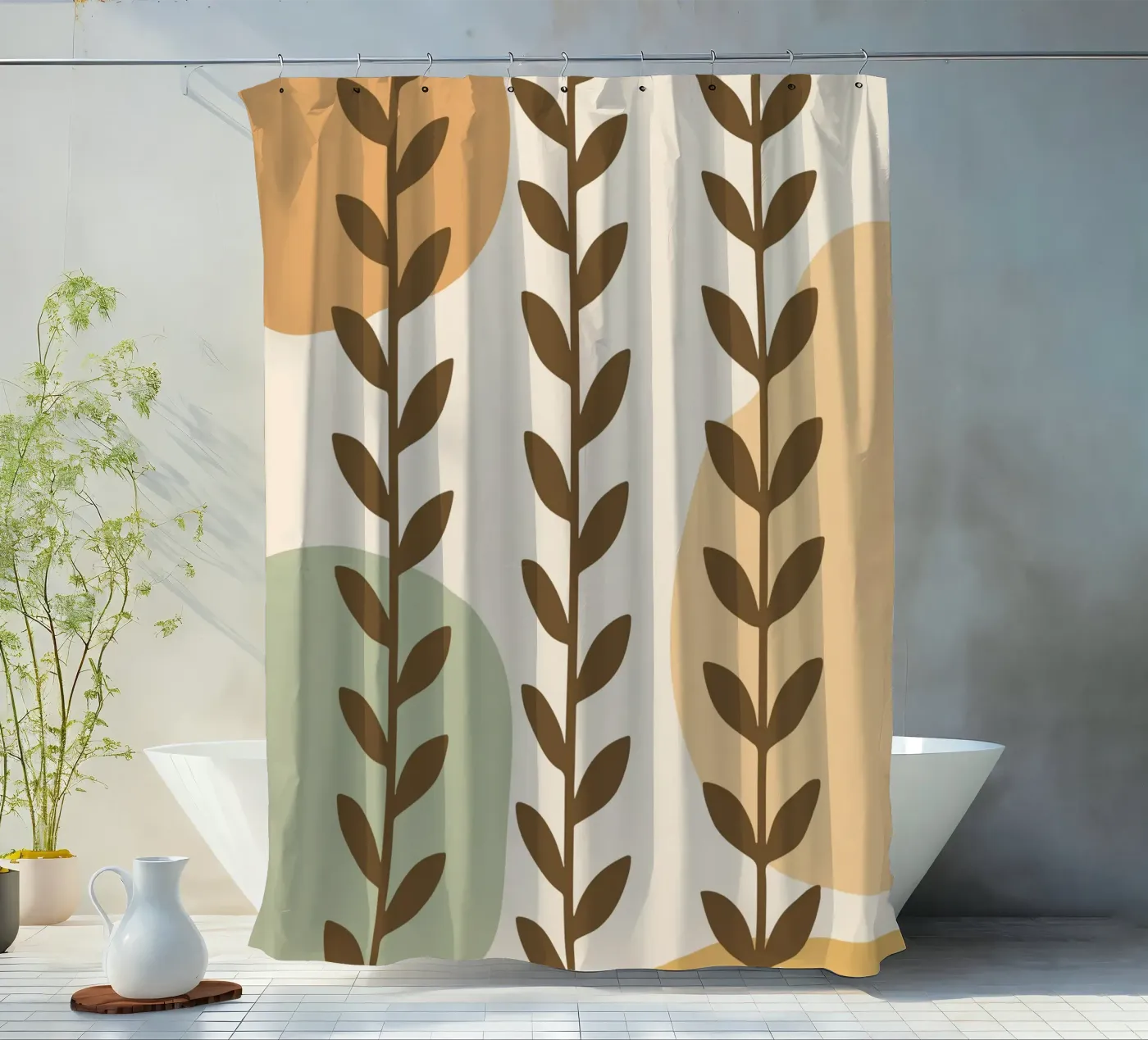 Vine Pattern Duschvorhang von LisaArtes