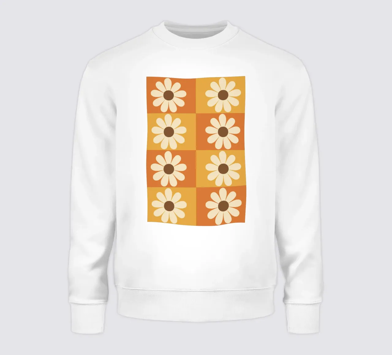 Retro Daisy Tile felpa da LisaArtes