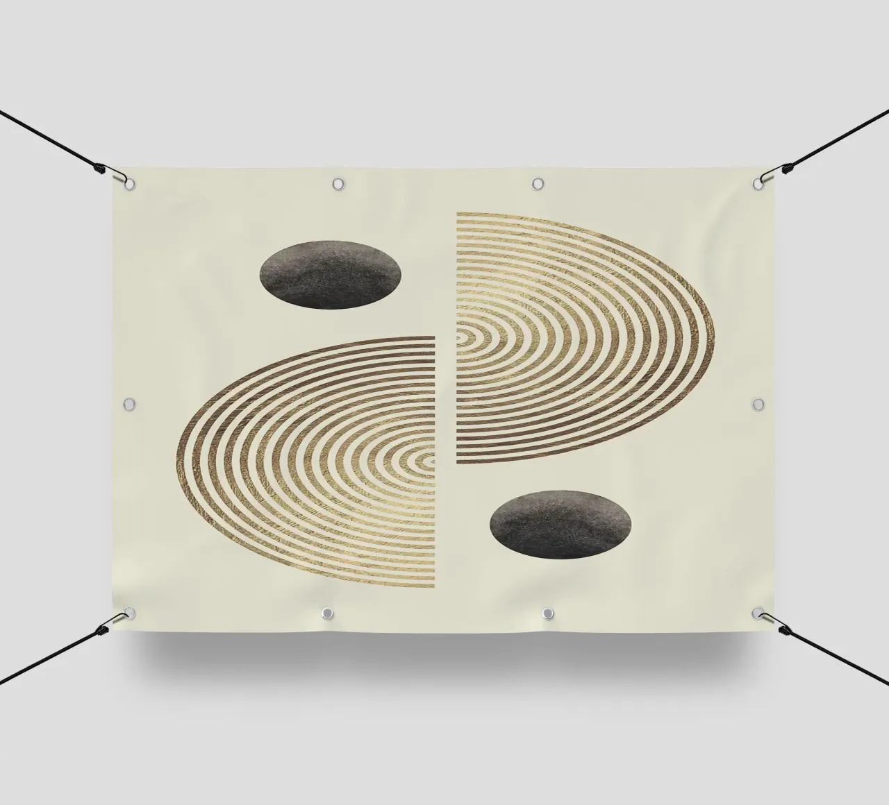 cerchi spirali simmetria forme geometriche telo in pvc da Patrick M Gerber